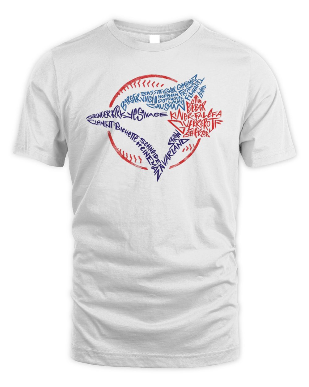 Toronto Blue Jays Player Name Typography T-Shirt