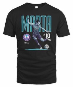 Marta Vieira Da Silva Orlando Pride 500 Level Soccer #10 Player Graphic T-Shirt
