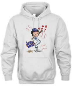 Betty Boop LA Dodgers Baseball Cartoon Hoodie