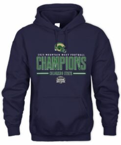 Colorado State Rams Helmet 2025 Mountain West Conference Champions Hoodie