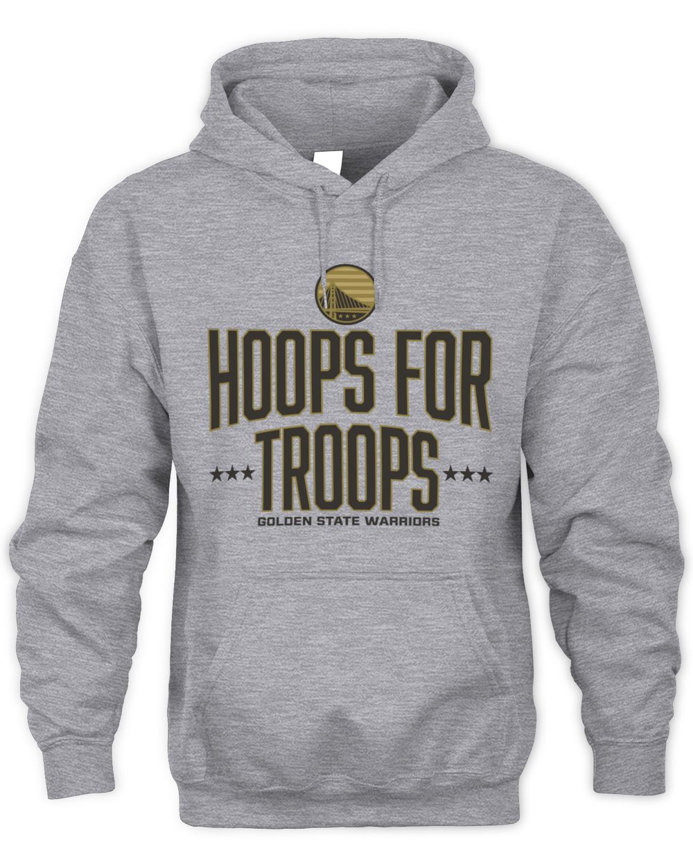 Hoops For Troops golden state warriors Team Spirit Basketball Hoodie