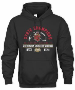 2025 Division IV State Champions Worthington Christian Warriors Soccer Hoodie