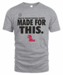 Ole Miss Rebels Football 2025 College Football Playoffs Short Sleeve T-Shirt