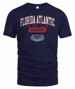 Florida Atlantic Owls Grandparent Pill Box Jersey T-Shirt