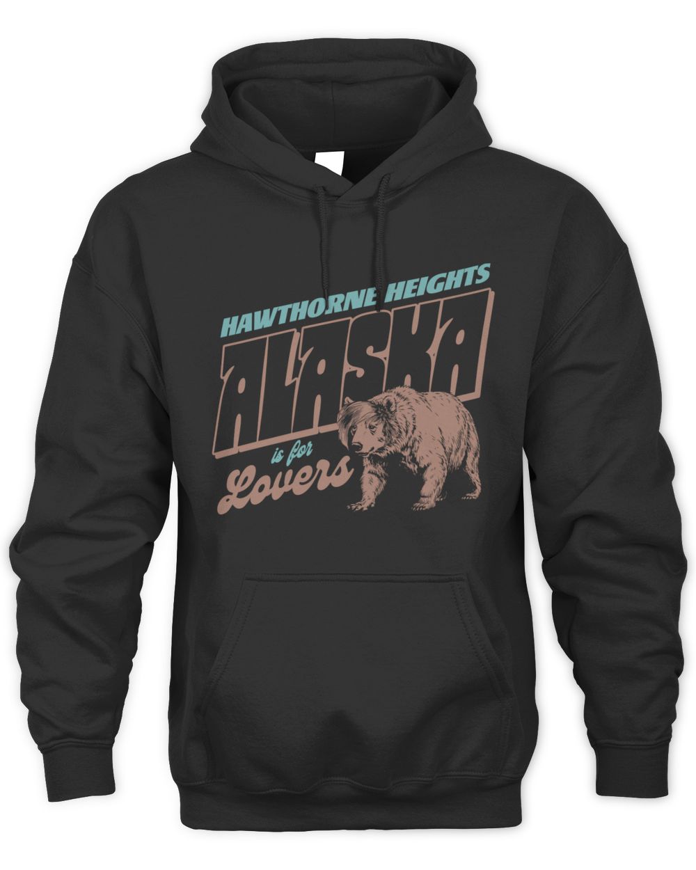 Hawthorne Heights Merch Hawthorne Heights Alaska Is For Lovers Black Hoodie