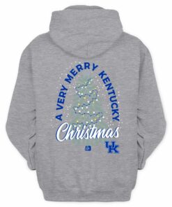 Merry Christmas Kentucky Wildcats Very Merry Holiday Tree Logo Hoodie
