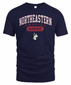 Northeastern Huskies  Grandparent Pill Box Jersey T-Shirt