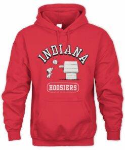 Indiana University Peanuts Snoopy Basketball NCAA Hoodie
