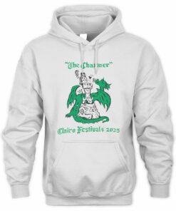 Clairo Merch The Charmer Fest White Hoodie