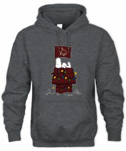 Texas State Bobcats Snoopy House Christmas Lights Hoodie