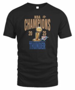 Oklahoma City Thunder Preschool 2025 NBA Finals Champions Locker Room Confetti T-Shirt