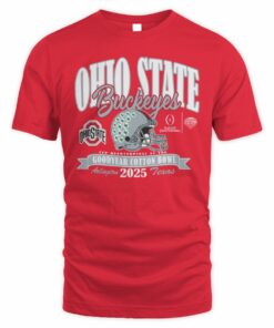 NCAA Shop Unisex Blue 84 Scarlet Ohio State Buckeyes College Football Playoff 2025 Cotton Bowl T-Shirt