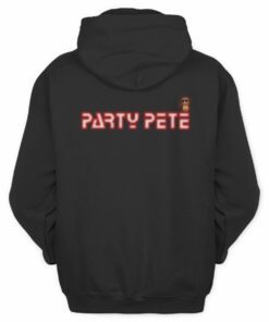 Burnt Peanut Merch Party Pete Tee Black Hoodie