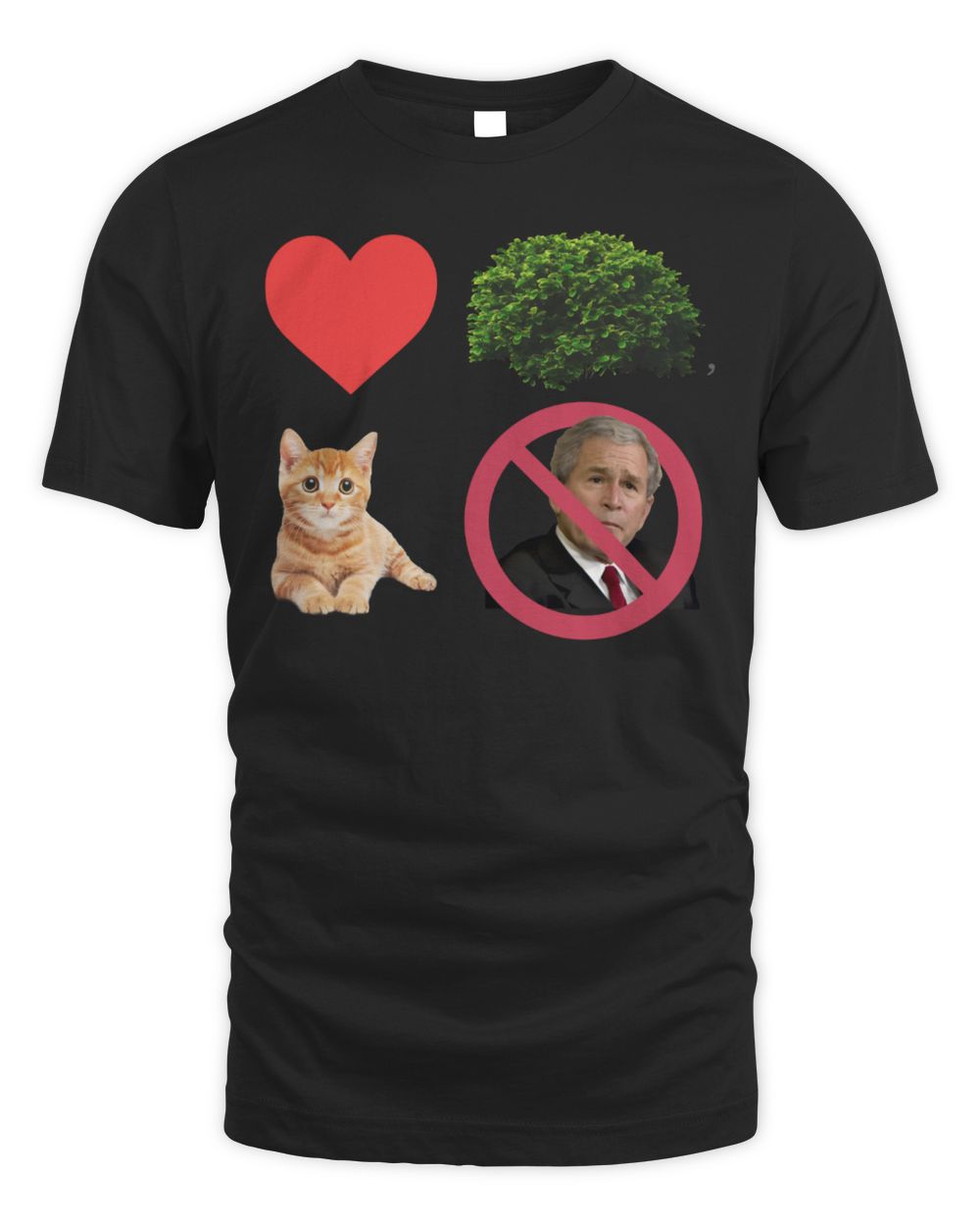 I Heart Bush, The Pussy Not The President T-Shirt