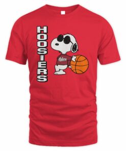 Peanuts Snoopy Joe Cool Hoosiers Basketball Indiana T-Shirt