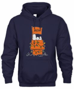 Oklahoma State Cowboys Snoopy House Christmas Lights Hoodie