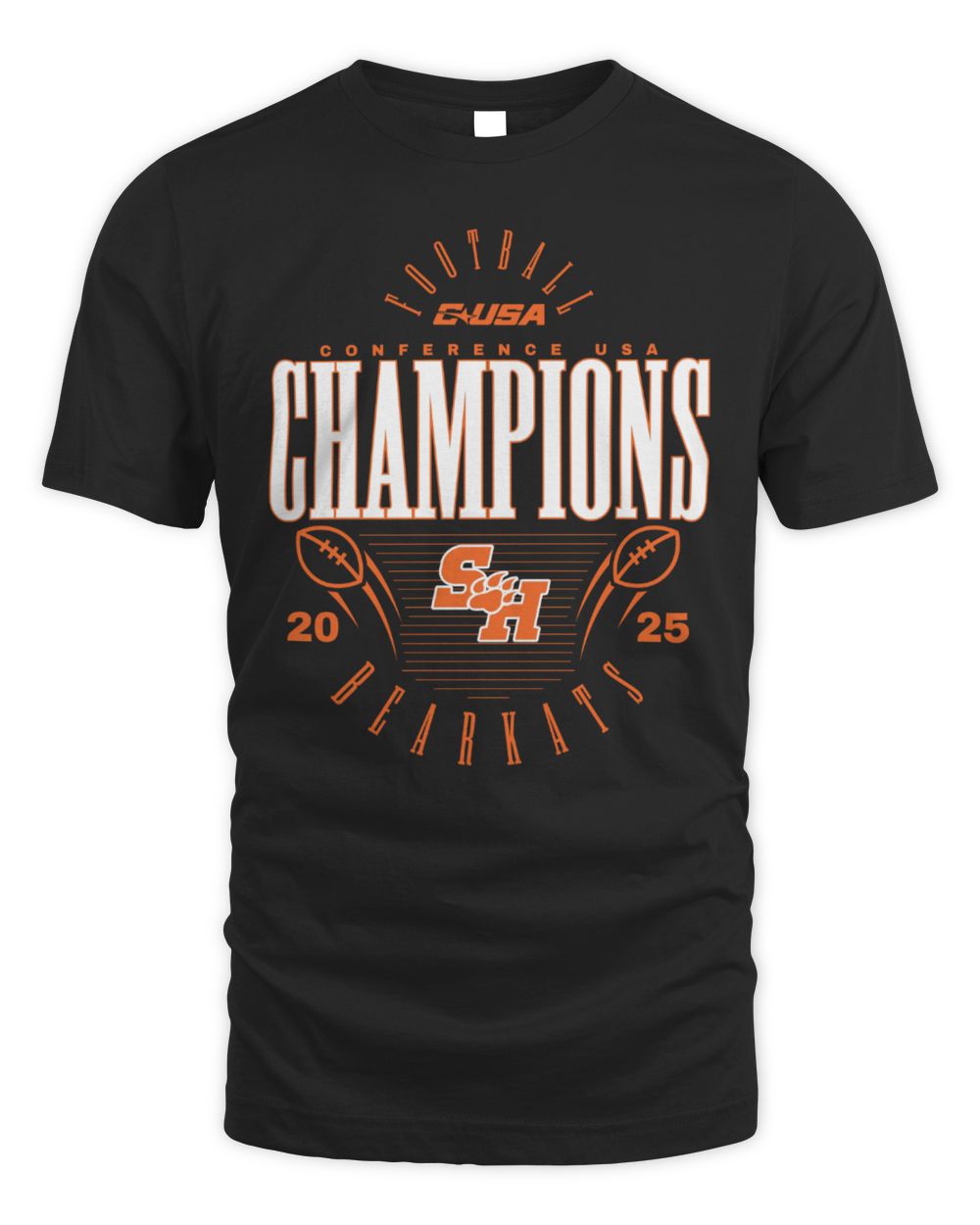 Sam Houston Bearkats 2025 C-USA Football Conference Champions T-Shirt
