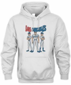 Dodgers Baseball Z Anime Style Parody Cartoon Hoodie