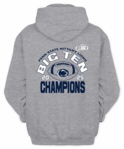 Big Ten Football Champions 2025 Penn State Nittany Lions Official Fan Hoodie