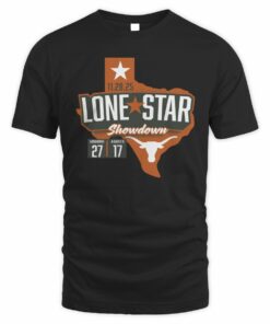 Texas Longhorns vs. Texas A&M Aggies 2025 Lone Star Showdown Score T-Shirt