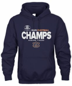 SEC Champs 2025 Auburn Tigers Football Logo Sweatshirt Hoodie