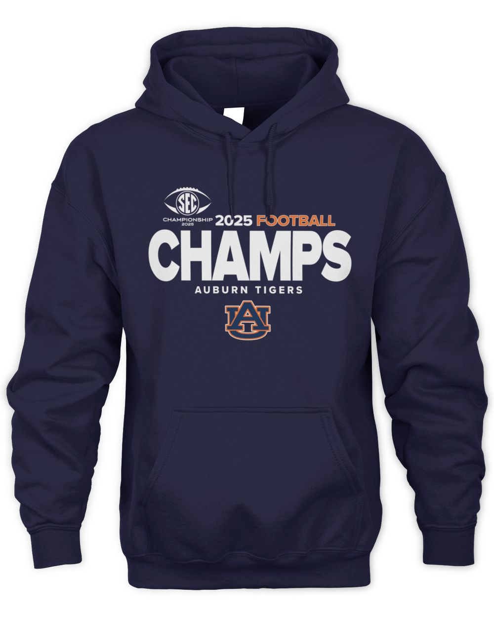SEC Champs 2025 Auburn Tigers Football Logo Sweatshirt Hoodie
