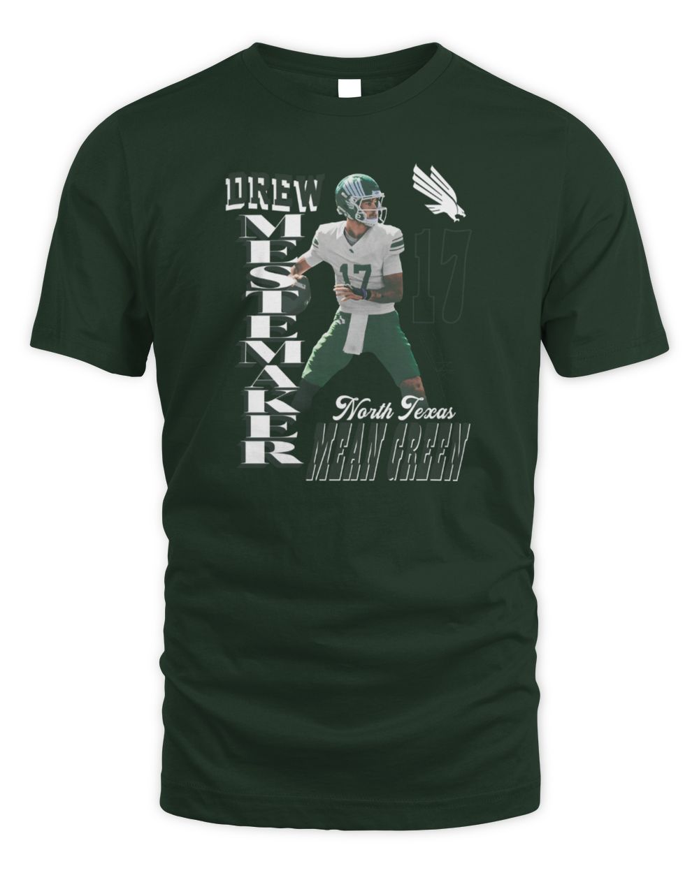 Drew Mestemaker North Texas Mean Green Portrait Tee