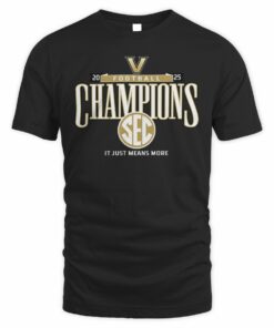 SEC Champions 2025 Vanderbilt Commodores Football Graphic T-Shirt