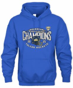 Toledo Rockets 2025 MAC Conference Champions Football Hoodie