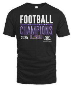 Official LSU Tigers 2025 SEC Football Champions T-Shirt