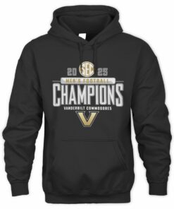 SEC Football Champions 2025 Vanderbilt Commodores Logo Hoodie