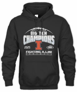 Illinois Fighting Illini Big Ten Champions 2025 Football Official Hoodie