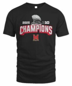 Maryland Terrapins 2025 Big Ten Football Champions Game Trophy T-Shirt