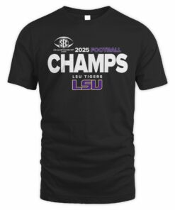 Official LSU Tigers 2025 SEC Football Champs T-Shirt