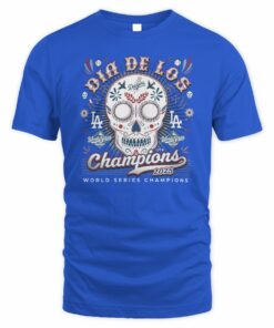Los Angeles Dodgers 2025 World Series Champions Dia De Los Muertos T-Shirt