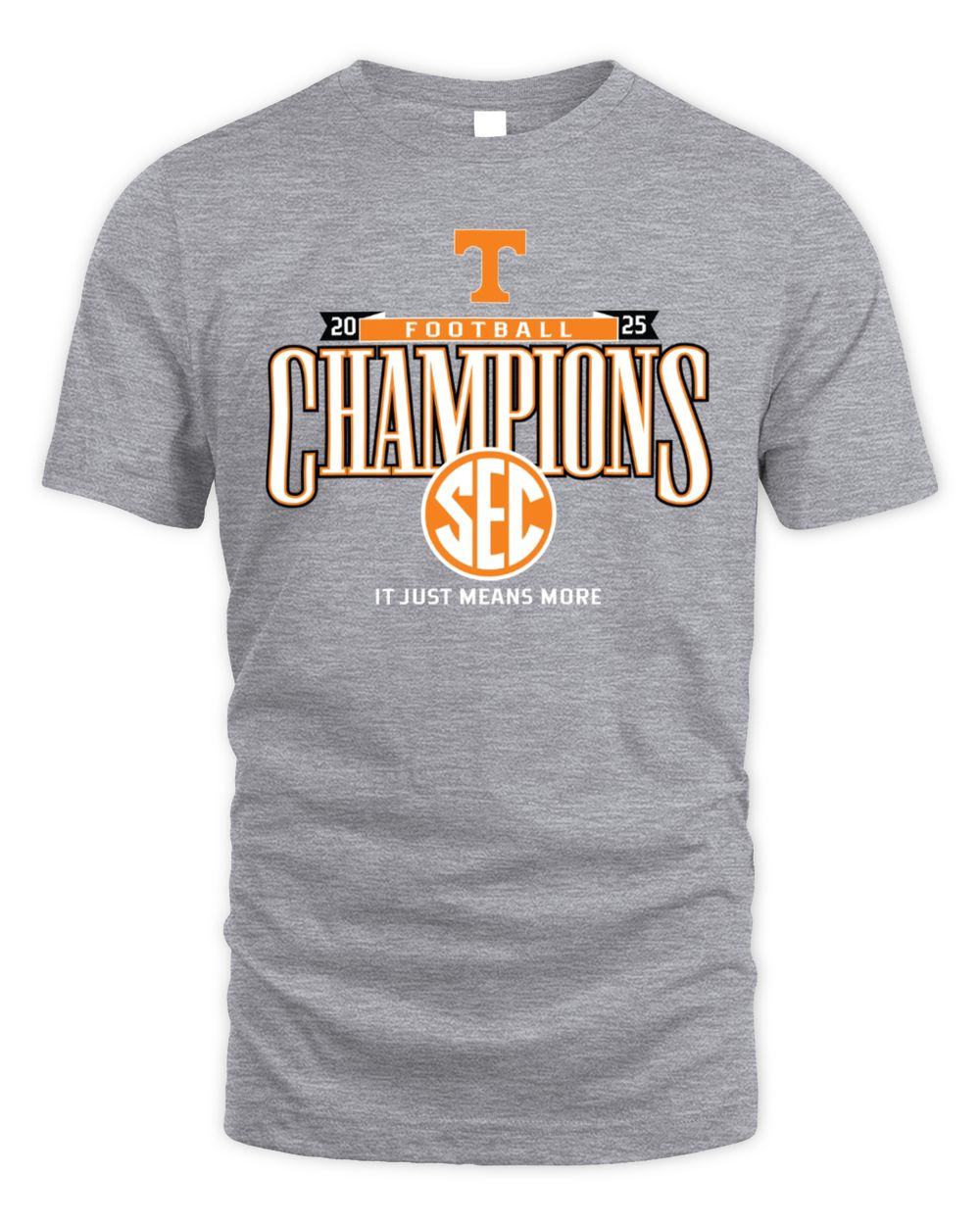 SEC Champions 2025 Tennessee Volunteers Football Graphic T-Shirt