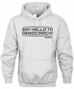 Helldivers Merch Helldivers Hello To Democracy Official Hoodie
