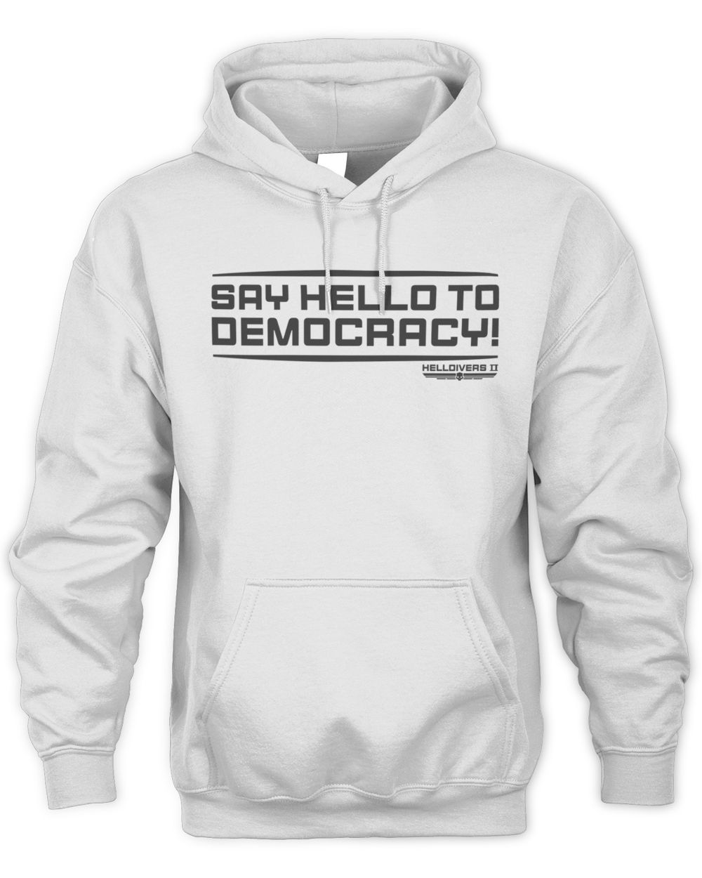 Helldivers Merch Helldivers Hello To Democracy Official Hoodie
