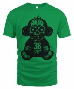 NBA YoungBoy 38 Baby Green Skull Monkey Graphic T-Shirt