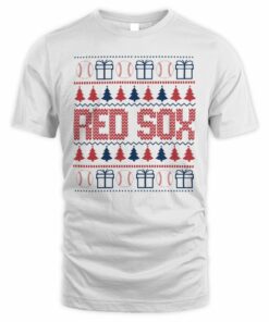 Boston Red Sox Baseball Christmas Ugly Sweater T-Shirt