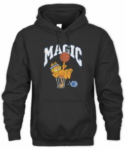 Youth Garfield x Homage Charcoal Orlando Magic Tri-Blend Black Official Hoodie