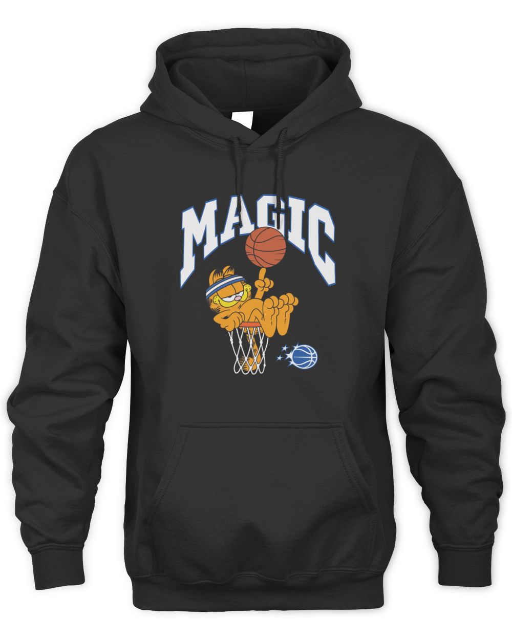 Youth Garfield x Homage Charcoal Orlando Magic Tri-Blend Black Official Hoodie