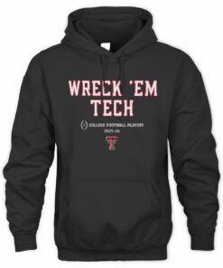 Texas Tech Football 2025 CFP Team Slogan Black Official Hoodie