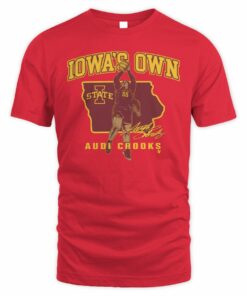 Iowa State Basketball Audi Crooks State Star T Shirt