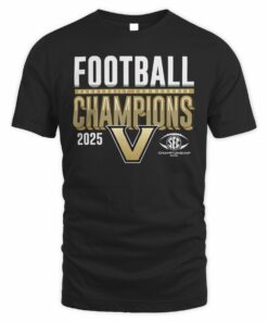 Official Vanderbilt Commodores 2025 SEC Football Champions T-Shirt