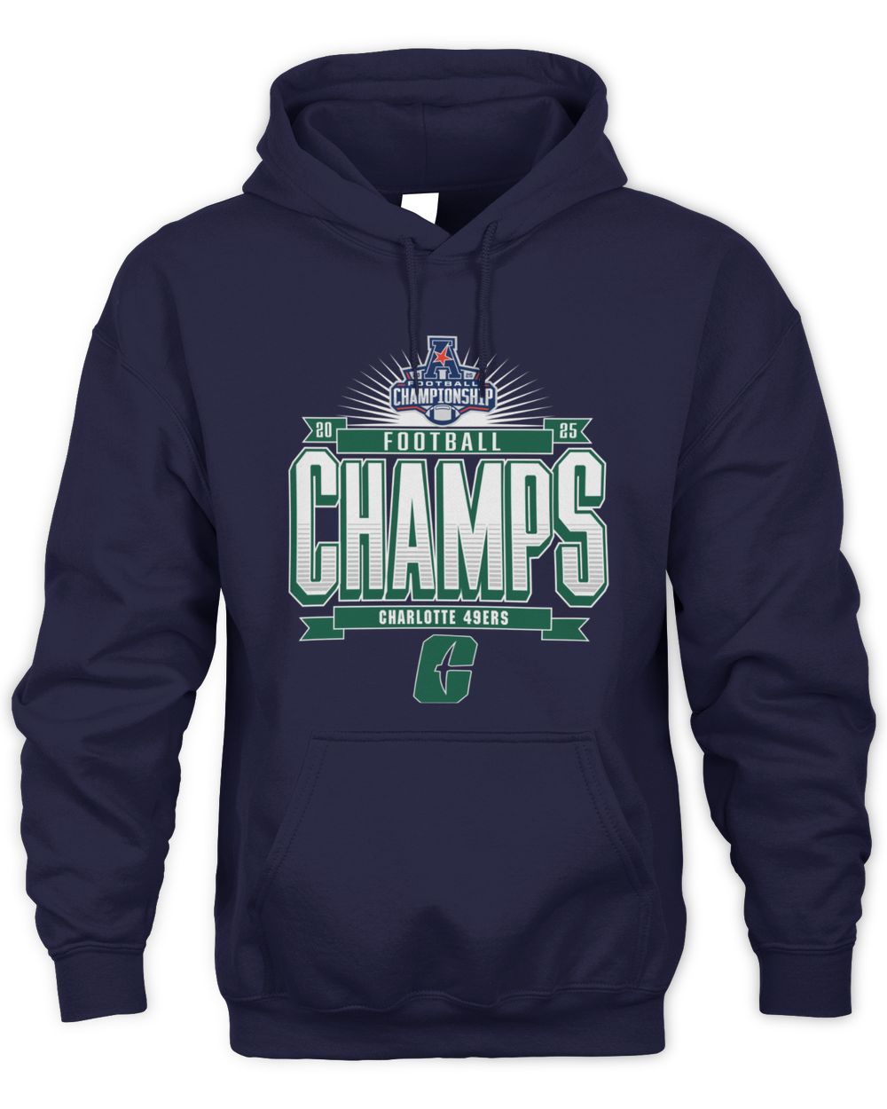 American Athletic Conference Football Champions 2025 Charlotte 49ers Hoodie