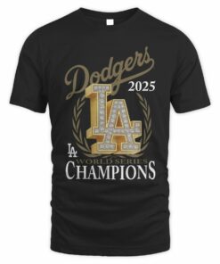 Los Angeles Dodgers 2025 World Series Champions Medallion Graphic Tee