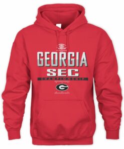 Official 2025 SEC Football Championship Georgia Bulldogs Logo Hoodie
