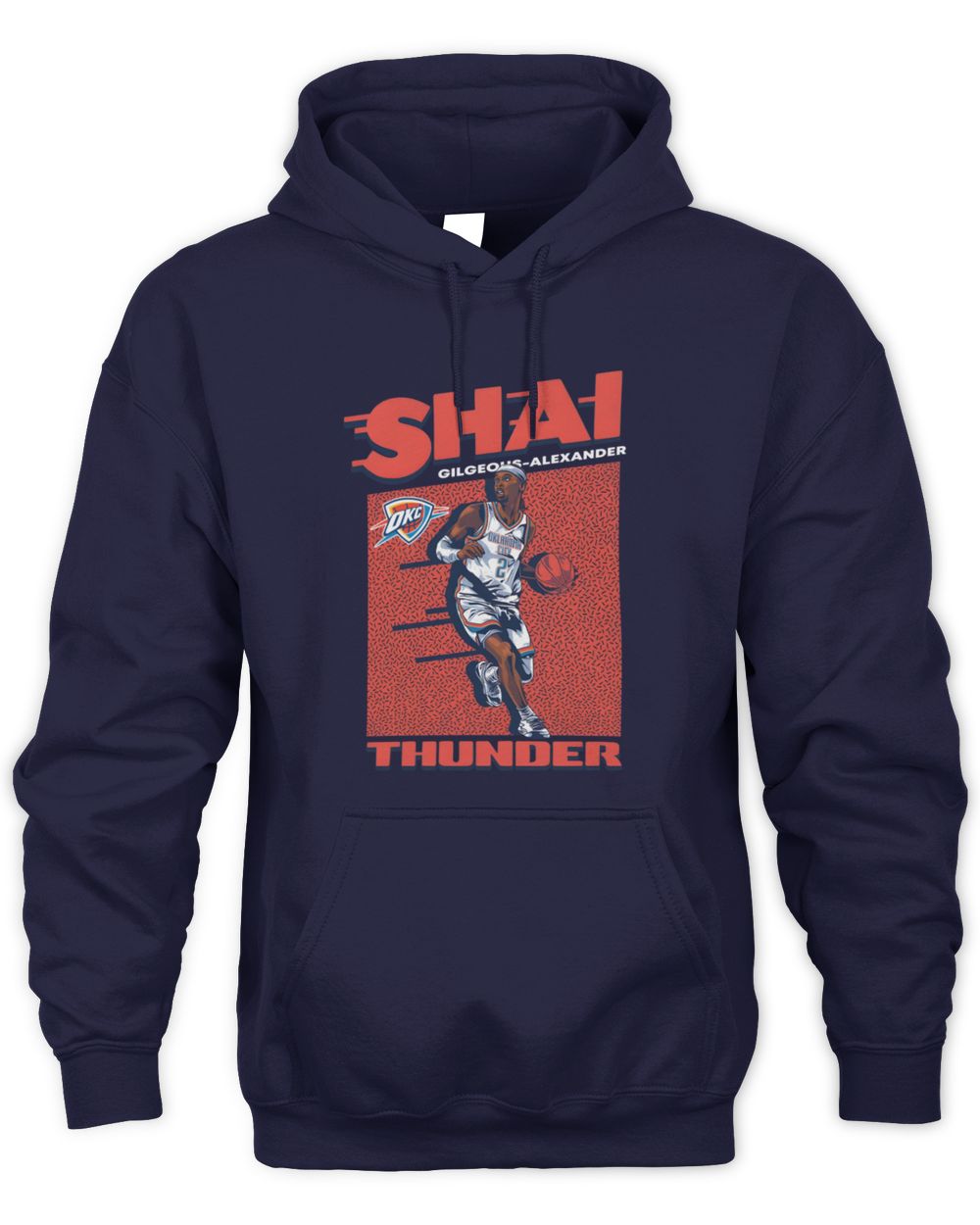 Okc Thunder Shop Shai Gilgeous-Alexander Action Hoodie Official