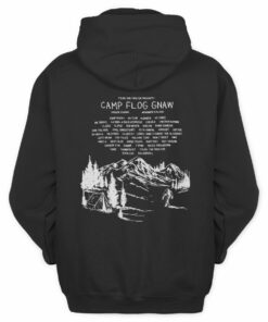 Camp Flog Gnaw Merch Mountain By Matt Mccormick Black Hoodie